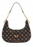 GUESS KUBA TOP ZIP SHOULDER BAG ΤΣΑΝΤΑ ΓΥΝΑΙΚΕΙΑ MOCHA