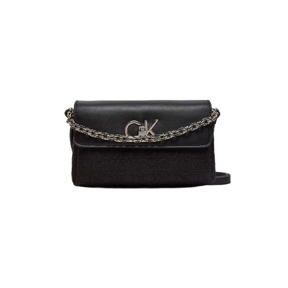 CALVIN KLEIN RE-LOCK MINI CROSSBODY BAG ΤΣΑΝΤΑ ΓΥΝΑΙΚΕΙΑ BLACK