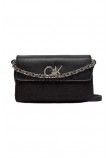 CALVIN KLEIN RE-LOCK MINI CROSSBODY BAG ΤΣΑΝΤΑ ΓΥΝΑΙΚΕΙΑ BLACK