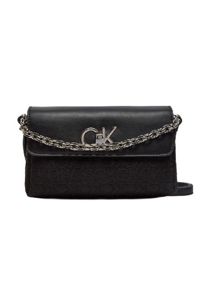 CALVIN KLEIN RE-LOCK MINI CROSSBODY BAG ΤΣΑΝΤΑ ΓΥΝΑΙΚΕΙΑ BLACK