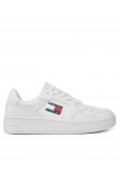 TOMMY HILFIGER TJW RETRO BASKET ESS ΠΑΠΟΥΤΣΙ ΓΥΝΑΙΚΕΙΟ WHITE