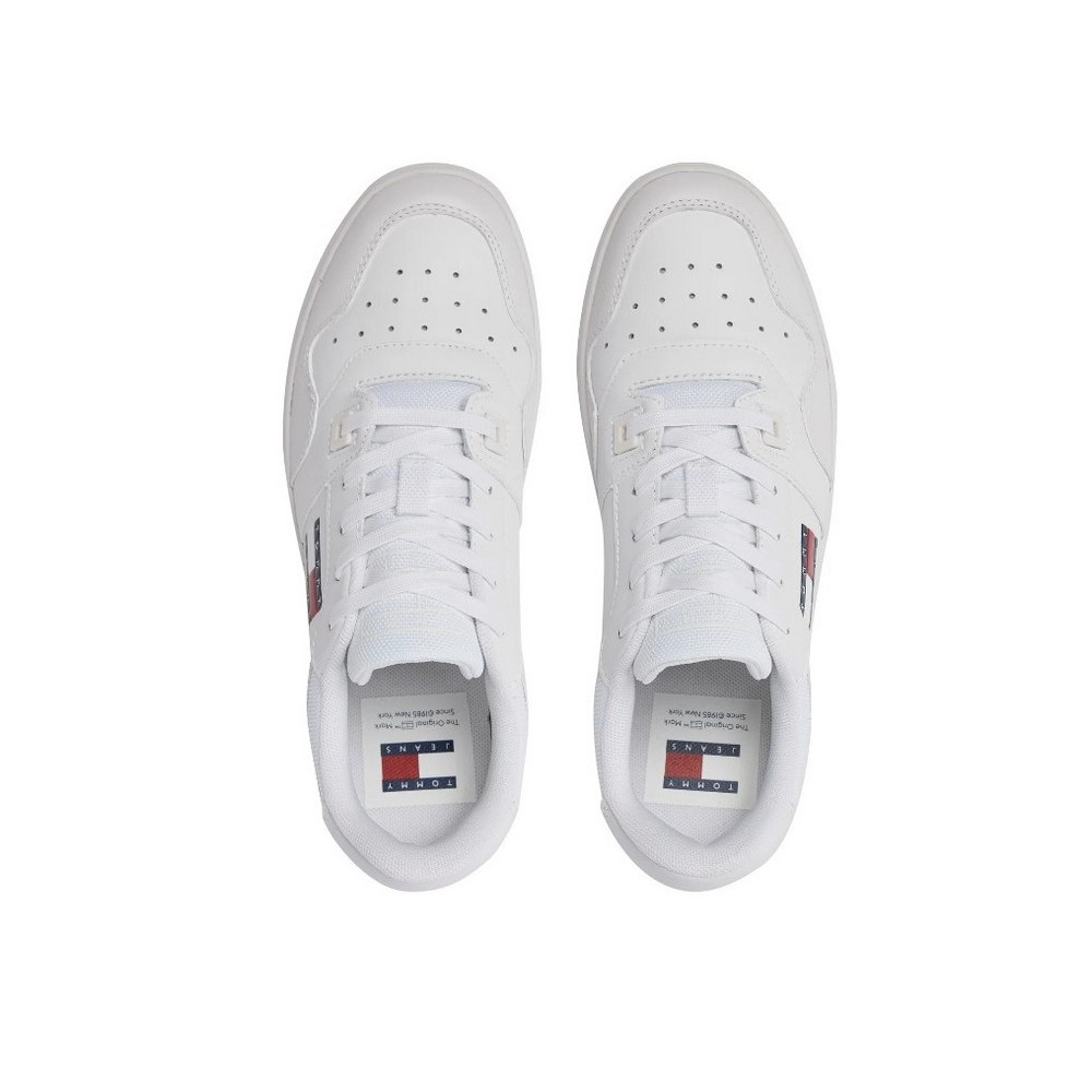 TOMMY HILFIGER TJW RETRO BASKET ESS ΠΑΠΟΥΤΣΙ ΓΥΝΑΙΚΕΙΟ WHITE