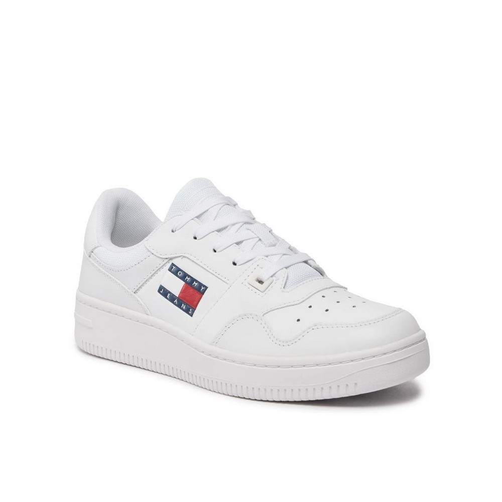 TOMMY JEANS RETRO BASKET ESS ΠΑΠΟΥΤΣΙ ΓΥΝΑΙΚΕΙΟ WHITE