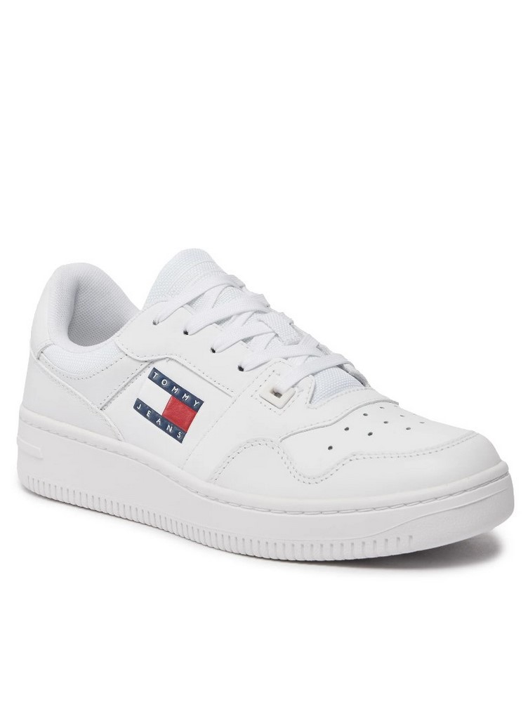 TOMMY JEANS RETRO BASKET ESS ΠΑΠΟΥΤΣΙ ΓΥΝΑΙΚΕΙΟ WHITE