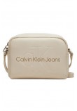 CALVIN KLEIN JEANS SCULPTED CAMERA BAG18 MONO ΤΣΑΝΤΑ ΓΥΝΑΙΚΕΙΑ EGGSHELL