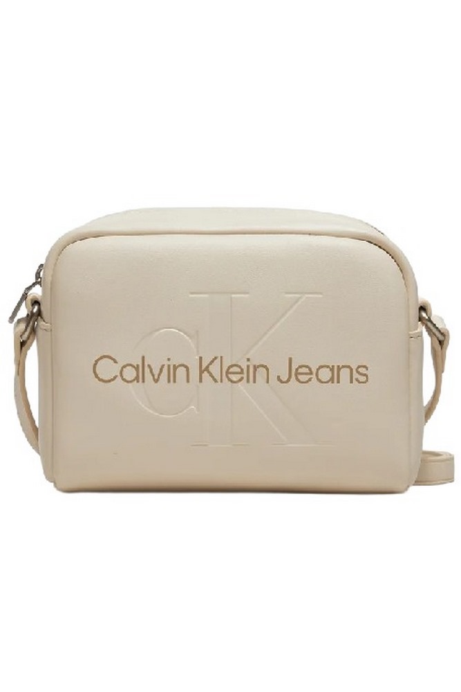 CALVIN KLEIN JEANS SCULPTED CAMERA BAG18 MONO ΤΣΑΝΤΑ ΓΥΝΑΙΚΕΙΑ EGGSHELL