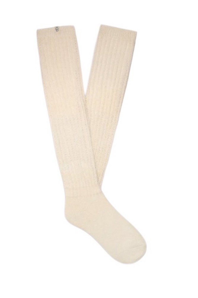 UGG CLARISE TALL SlLOUCHY SOCK ΚΑΛΤΣΕΣ ΓΥΝΑΙΚΕΙΕΣ CREAMY WHITE