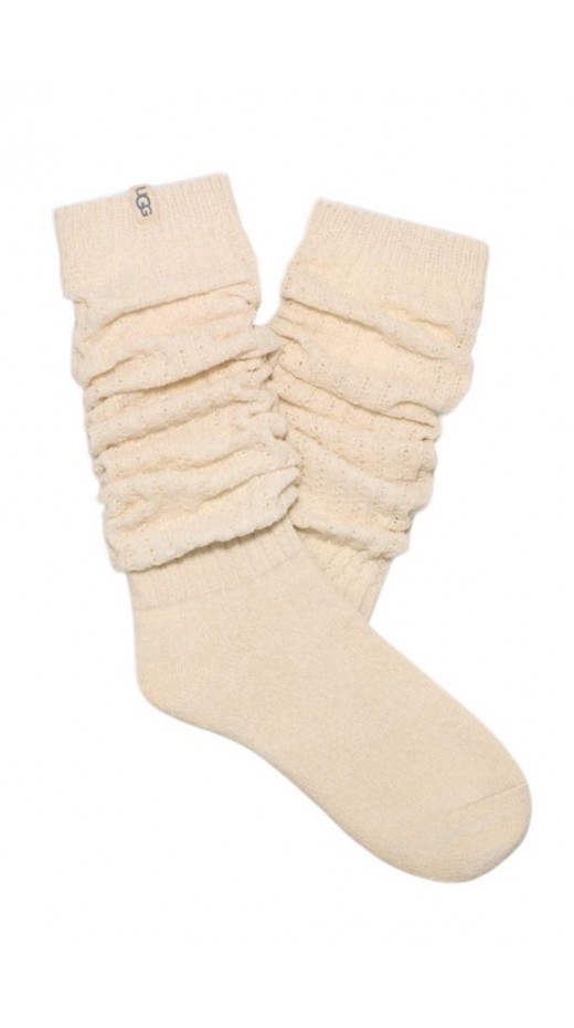 UGG CLARISE TALL SlLOUCHY SOCK ΚΑΛΤΣΕΣ ΓΥΝΑΙΚΕΙΕΣ CREAMY WHITE