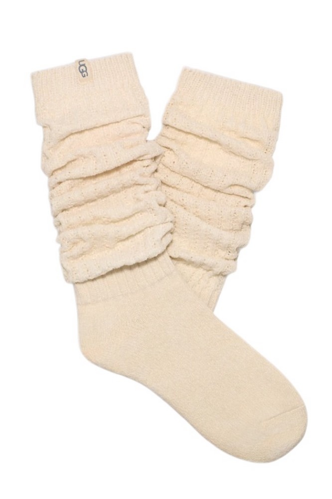 UGG CLARISE TALL SlLOUCHY SOCK ΚΑΛΤΣΕΣ ΓΥΝΑΙΚΕΙΕΣ CREAMY WHITE