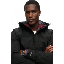 SUPERDRY D2 SDCD SOFTSHELL TREKKER TRACK JACKET ΜΠΟΥΦΑΝ ΑΝΔΡΙΚΟ BLACK