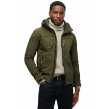 SUPERDRY D2 SDCD SOFTSHELL TREKKER TRACK JACKET ΜΠΟΥΦΑΝ ΑΝΔΡΙΚΟ KHAKI