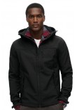 SUPERDRY D2 SDCD SOFTSHELL TREKKER TRACK JACKET ΜΠΟΥΦΑΝ ΑΝΔΡΙΚΟ BLACK