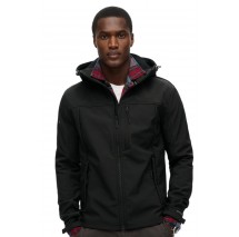 SUPERDRY D2 SDCD SOFTSHELL TREKKER TRACK JACKET ΜΠΟΥΦΑΝ ΑΝΔΡΙΚΟ BLACK