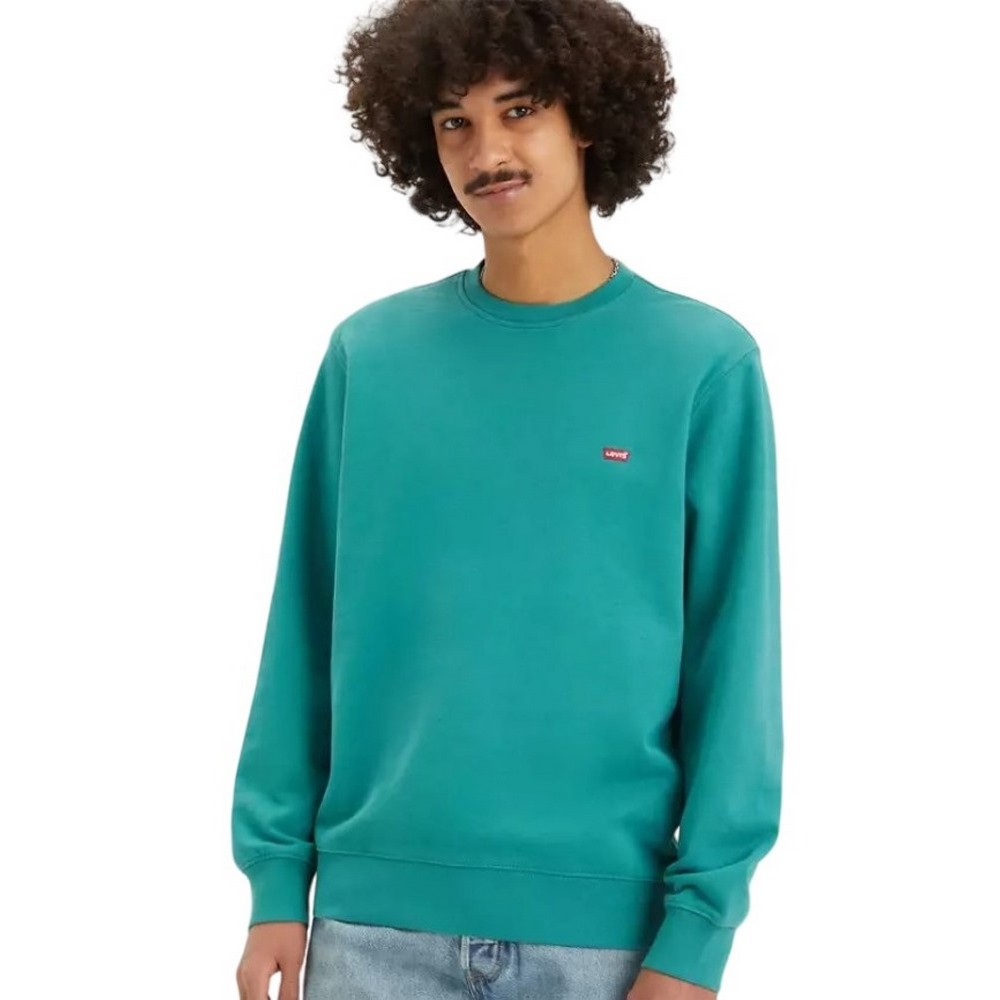 LEVIS THE ORIGINAL HM CREW 359090050 ΜΠΛΟΥΖΑ ΦΟΥΤΕΡ ΑΝΔΡΙΚΗ GREEN