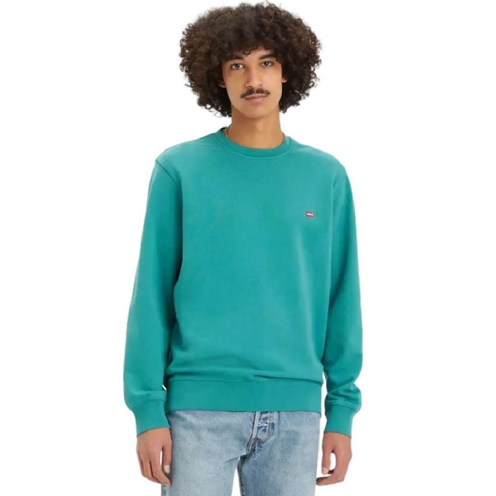 LEVIS THE ORIGINAL HM CREW 359090050 ΜΠΛΟΥΖΑ ΦΟΥΤΕΡ ΑΝΔΡΙΚΗ GREEN