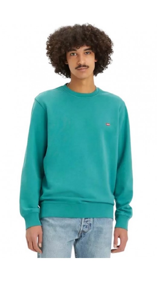 LEVIS THE ORIGINAL HM CREW 359090050 ΜΠΛΟΥΖΑ ΦΟΥΤΕΡ ΑΝΔΡΙΚΗ GREEN