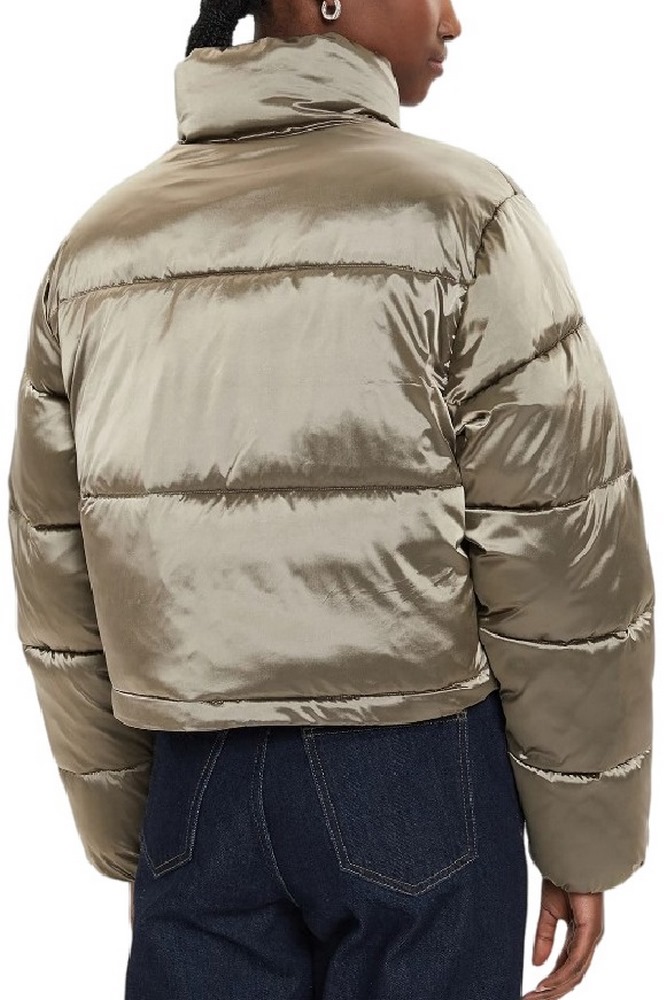 CALVIN KLEIN JEANS SHINY CROPPED PUFFER ΜΠΟΥΦΑΝ ΓΥΝΑΙΚΕΙΟ BRINDLE