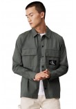 CALVIN KLEIN JEANS CARGO OVERSHIRT ΠΟΥΚΑΜΙΣΟ ΑΝΔΡΙΚΟ ENDLESS GREY