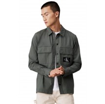 CALVIN KLEIN JEANS CARGO OVERSHIRT ΠΟΥΚΑΜΙΣΟ ΑΝΔΡΙΚΟ ENDLESS GREY