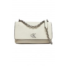 CALVIN KLEIN JEANS MINIMAL MONOGRAM EW FLAP21 ΤΣΑΝΤΑ ΓΥΝΑΙΚΕΙΑ WHITE