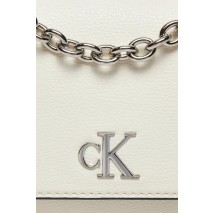 CALVIN KLEIN JEANS MINIMAL MONOGRAM EW FLAP21 ΤΣΑΝΤΑ ΓΥΝΑΙΚΕΙΑ WHITE