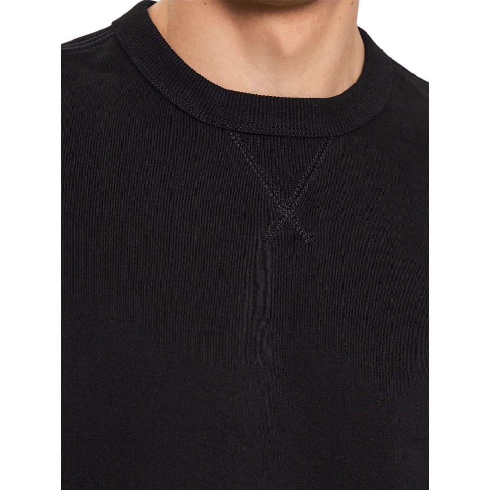 CALVIN KLEIN JEANS BADGE CREW NECK ΜΠΛΟΥΖΑ ΦΟΥΤΕΡ ΑΝΔΡΙΚΗ BLACK