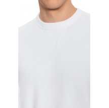 CALVIN KLEIN JEANS BADGE CREW NECK ΜΠΛΟΥΖΑ ΦΟΥΤΕΡ ΑΝΔΡΙΚΗ WHITE