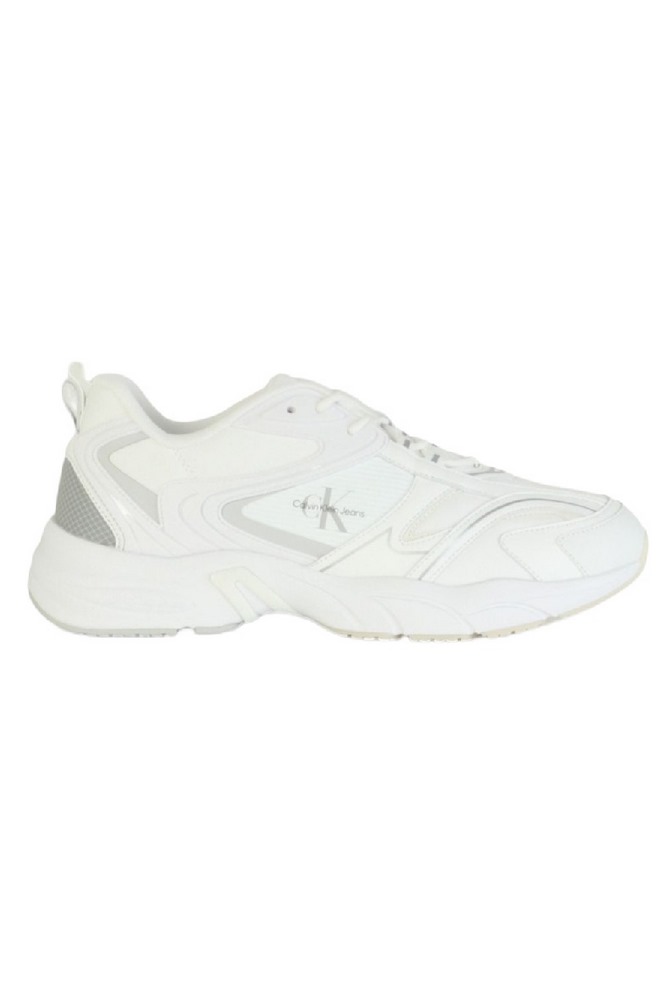 CALVIN KLEIN JEANS RETRO TENNIS LOW LACEUP MTL ΠΑΠΟΥΤΣΙ ΑΝΔΡΙΚΟ WHITE