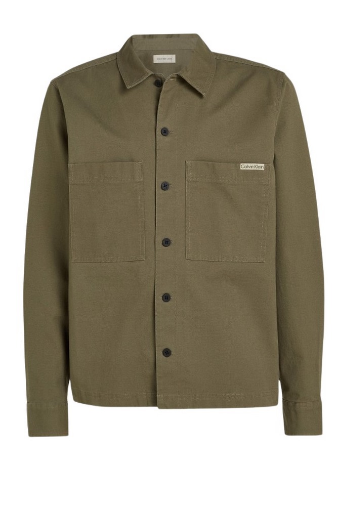 CALVIN KLEIN JEANS RELAXED UTILITY OVERSHIRT ΠΟΥΚΑΜΙΣΟ ΑΝΔΡΙΚΟ KHAKI