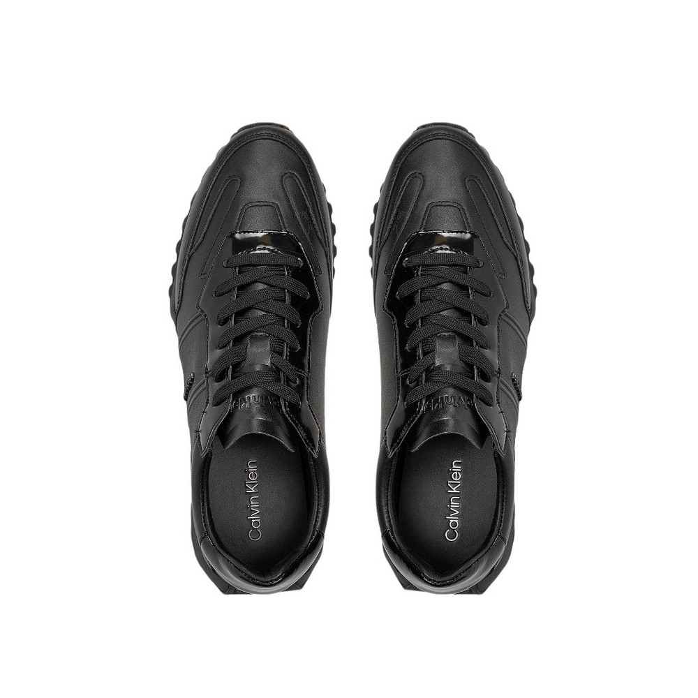 CALVIN KLEIN JEANS LOW TOP LACE UP LTH W/ HF ΠΑΠΟΥΤΣΙ ΑΝΔΡΙΚΟ BLACK