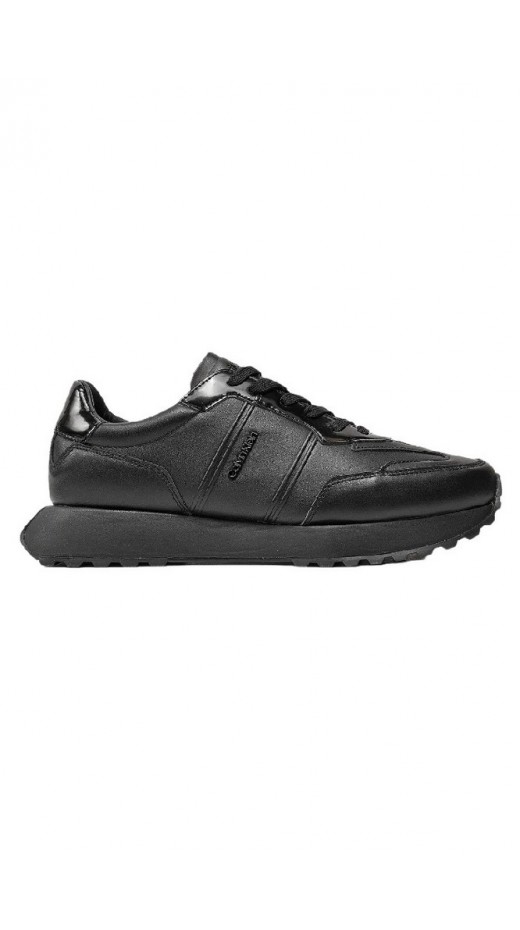 CALVIN KLEIN JEANS LOW TOP LACE UP LTH W/ HF ΠΑΠΟΥΤΣΙ ΑΝΔΡΙΚΟ BLACK