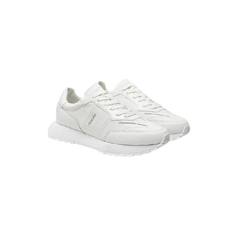 CALVIN KLEIN JEANS LOW TOP LACE UP LTH W/ HF ΠΑΠΟΥΤΣΙ ΑΝΔΡΙΚΟ WHITE