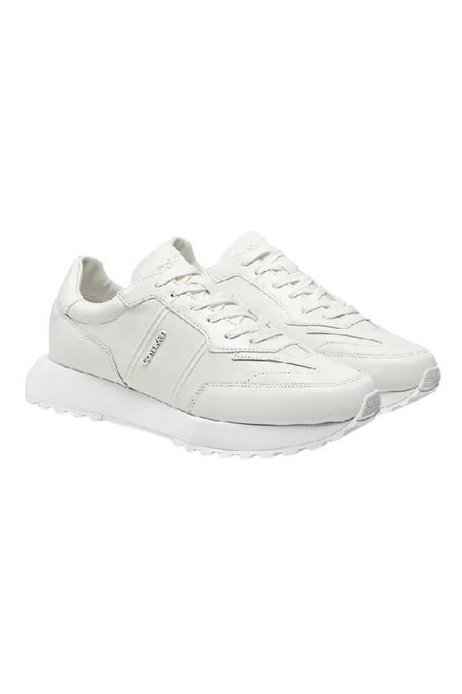 CALVIN KLEIN JEANS LOW TOP LACE UP LTH W/ HF ΠΑΠΟΥΤΣΙ ΑΝΔΡΙΚΟ WHITE