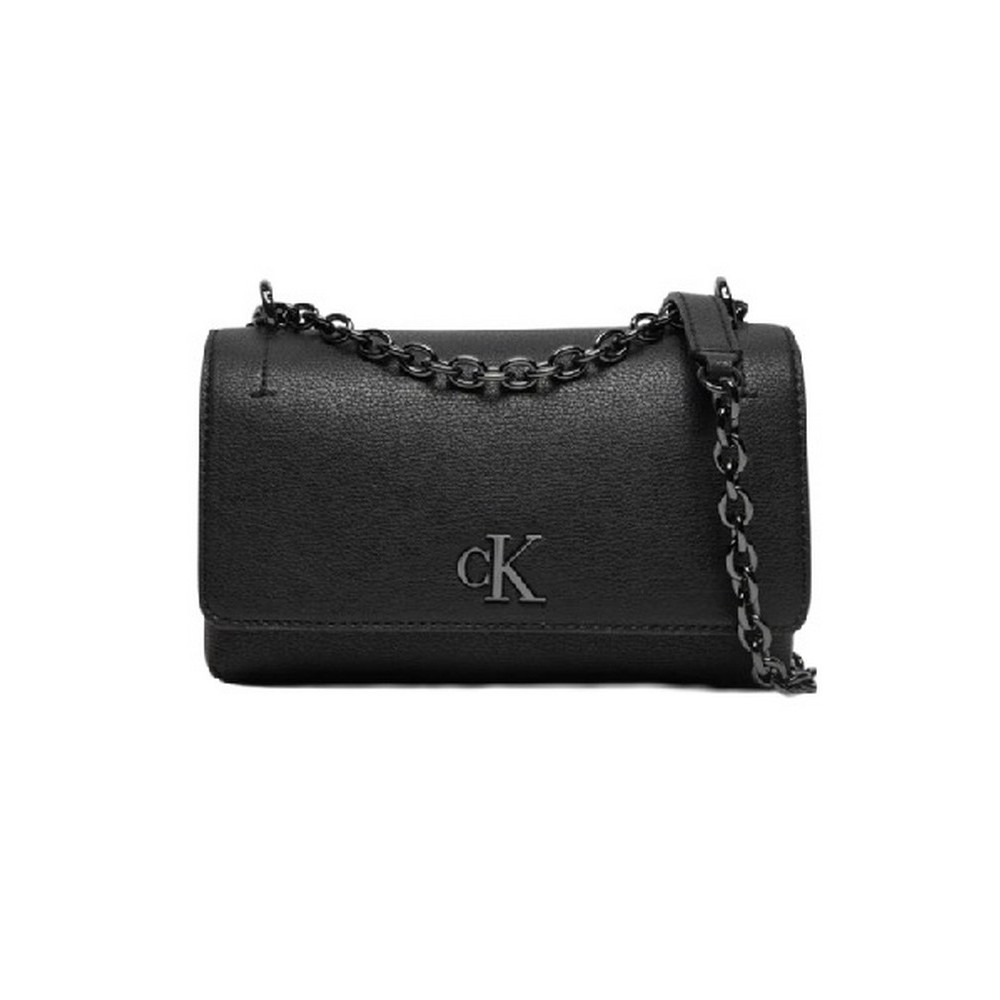 CALVIN KLEIN JEANS MINIMAL MONOGRAM EW FLAP21 ΤΣΑΝΤΑ ΓΥΝΑΙΚΕΙΑ BLACK