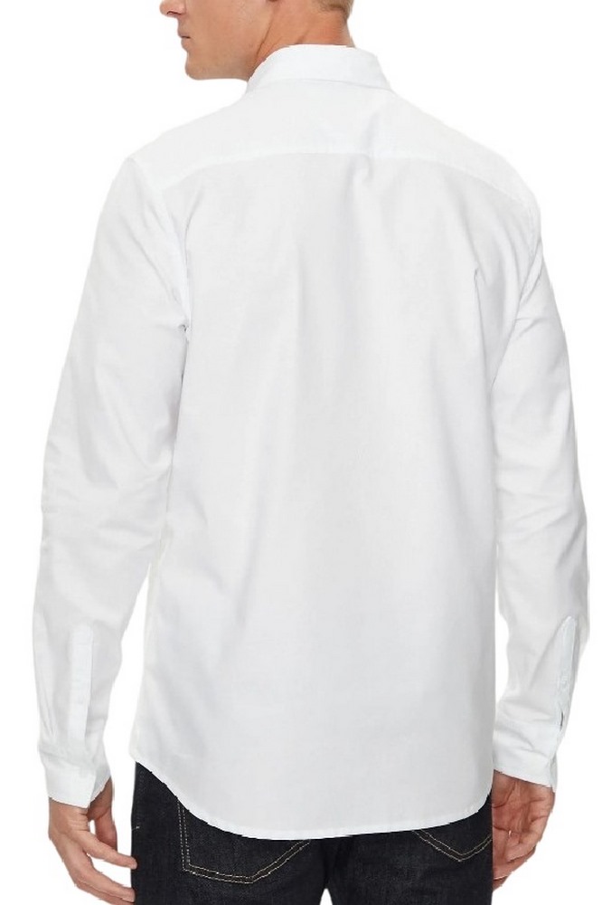 CALVIN KLEIN JEANS OXFORD SHIRT ΠΟΥΚΑΜΙΣΟ ΑΝΔΡΙΚΟ WHITE