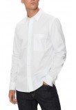 CALVIN KLEIN JEANS OXFORD SHIRT ΠΟΥΚΑΜΙΣΟ ΑΝΔΡΙΚΟ WHITE