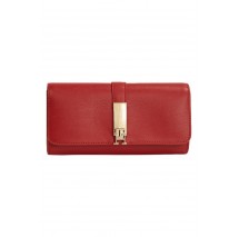 TOMMY HILFIGER  HERITAGE LRG FLAP ΠΟΡΤΟΦΟΛΙ ΓΥΝΑΙΚΕΙΟ RED