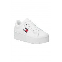 TOMMY HILFIGER FLATFORM ESS ΠΑΠΟΥΤΣΙ ΓΥΝΑΙΚΕΙΟ WHITE