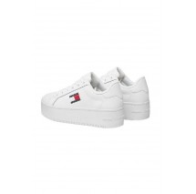 TOMMY HILFIGER FLATFORM ESS ΠΑΠΟΥΤΣΙ ΓΥΝΑΙΚΕΙΟ WHITE