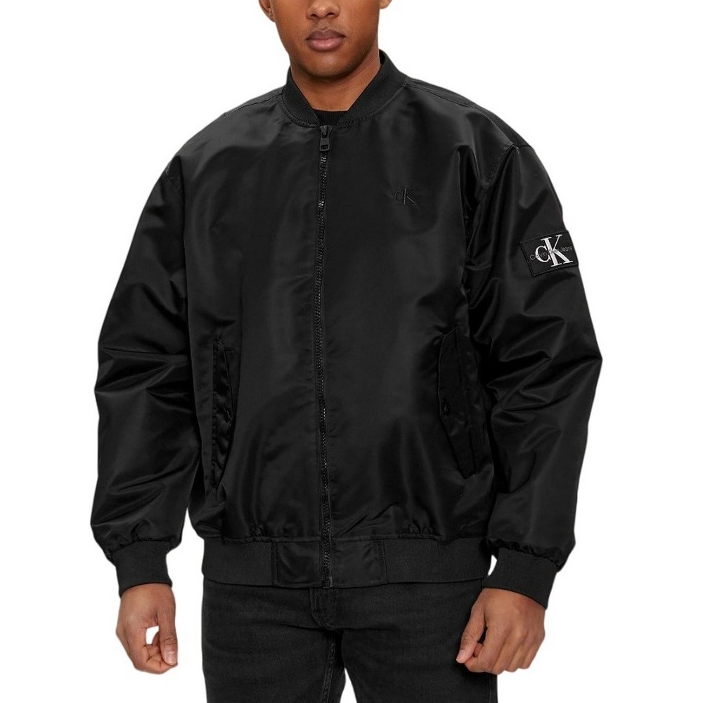 CALVIN KLEIN JEANS BOMBER JACKET ΜΠΟΥΦΑΝ ΑΝΔΡΙΚΟ BLACK