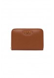 GUESS LAUREL SLG MEDIUM ZIP AROUND ΠΟΡΤΟΦΟΛΙ ΓΥΝΑΙΚΕΙΟ COGNAC