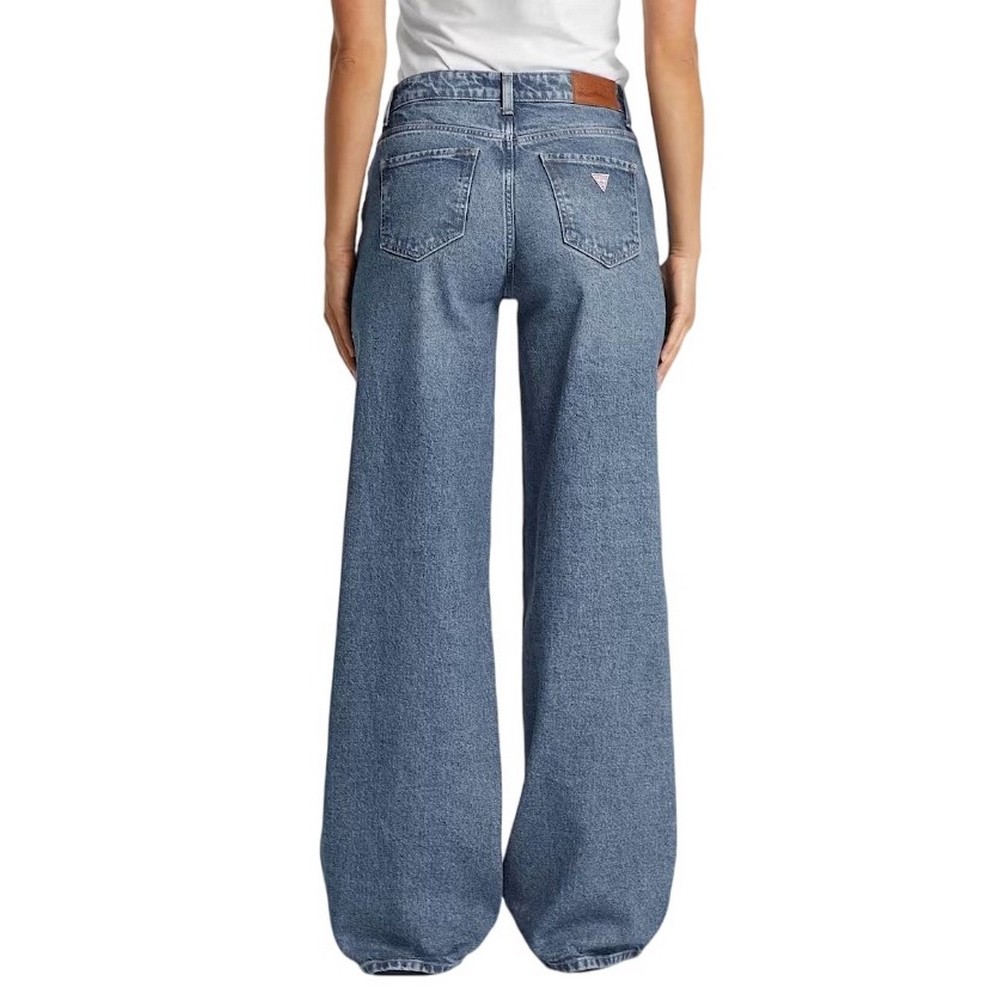 GUESS JEANS G11 WIDE LEG ΠΑΝΤΕΛΟΝΙ ΓΥΝΑΙΚΕΙΟ BLUΕ DENIM