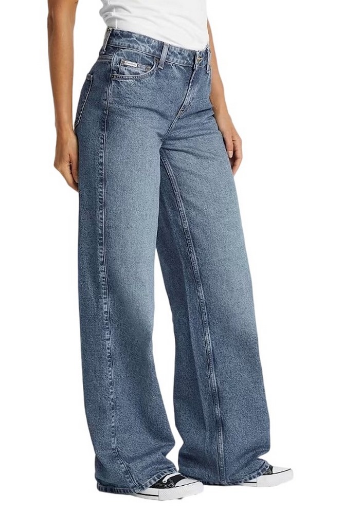 GUESS JEANS G11 WIDE LEG ΠΑΝΤΕΛΟΝΙ ΓΥΝΑΙΚΕΙΟ BLUΕ DENIM