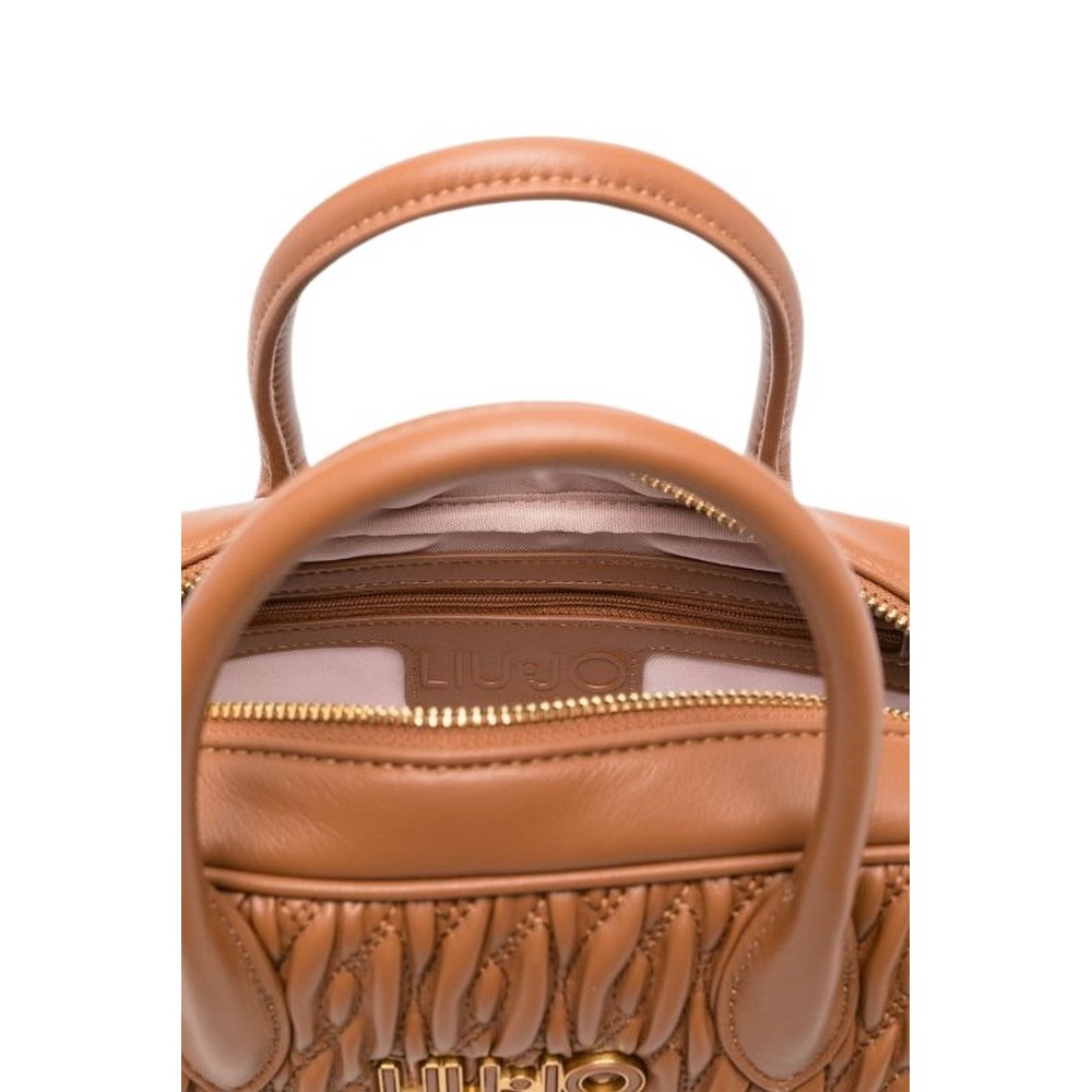 LIU JO ECS M BOWLING BAG ΤΣΑΝΤΑ ΓΥΝΑΙΚΕΙΑ TAN