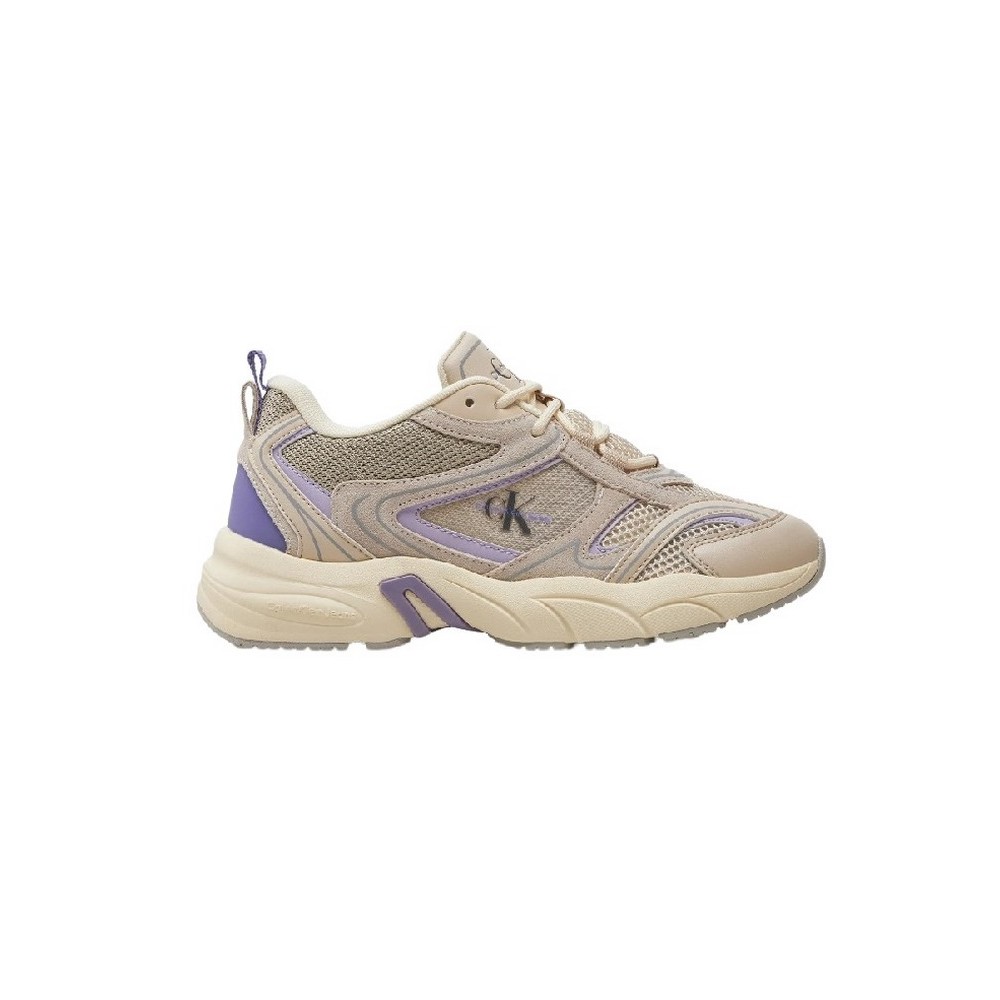 CALVIN KLEIN JEANS RETRO TENNIS SU-MESH W ΠΑΠΟΥΤΣΙ ΓΥΝΑΙΚΕΙΟ EGGSHELL/LILAC