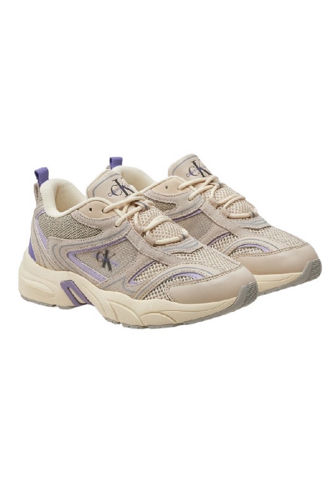 CALVIN KLEIN JEANS RETRO TENNIS SU-MESH W ΠΑΠΟΥΤΣΙ ΓΥΝΑΙΚΕΙΟ EGGSHELL/LILAC