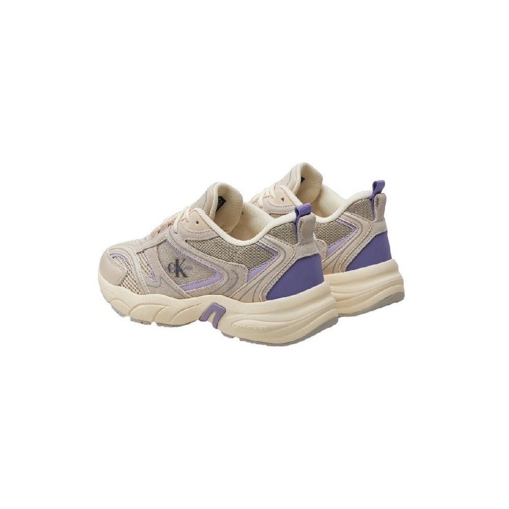 CALVIN KLEIN JEANS RETRO TENNIS SU-MESH W ΠΑΠΟΥΤΣΙ ΓΥΝΑΙΚΕΙΟ EGGSHELL/LILAC