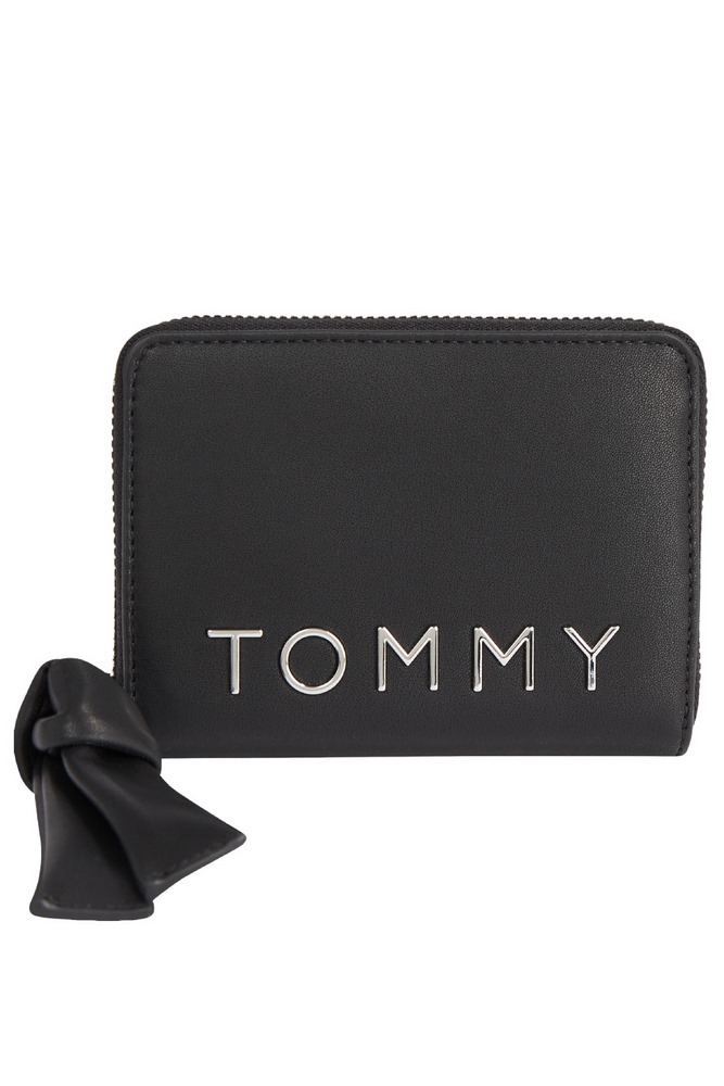 TOMMY HILFIGER TJW BOLD MED ZA ΠΟΡΤΟΦΟΛΙ ΓΥΝΑΙΚΕΙΟ BLACK