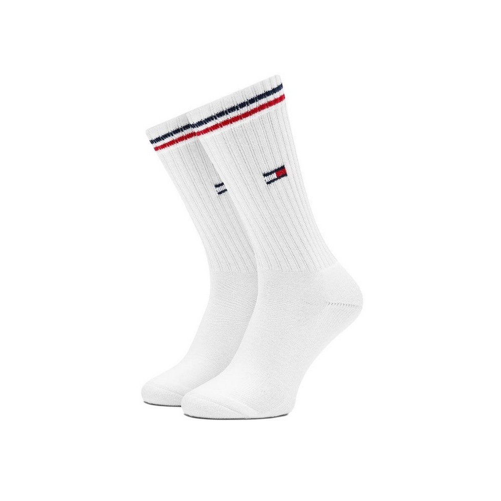 TOMMY JEANS UNI SOCK 2P ICONIC ΚΑΛΤΣΕΣ ΑΝΔΡΙΚΕΣ WHITE