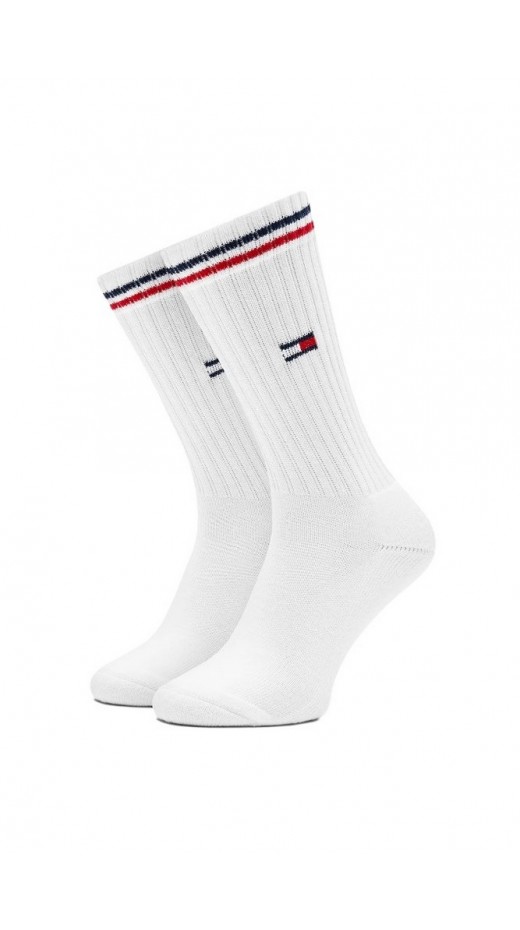 TOMMY JEANS UNI SOCK 2P ICONIC ΚΑΛΤΣΕΣ ΑΝΔΡΙΚΕΣ WHITE